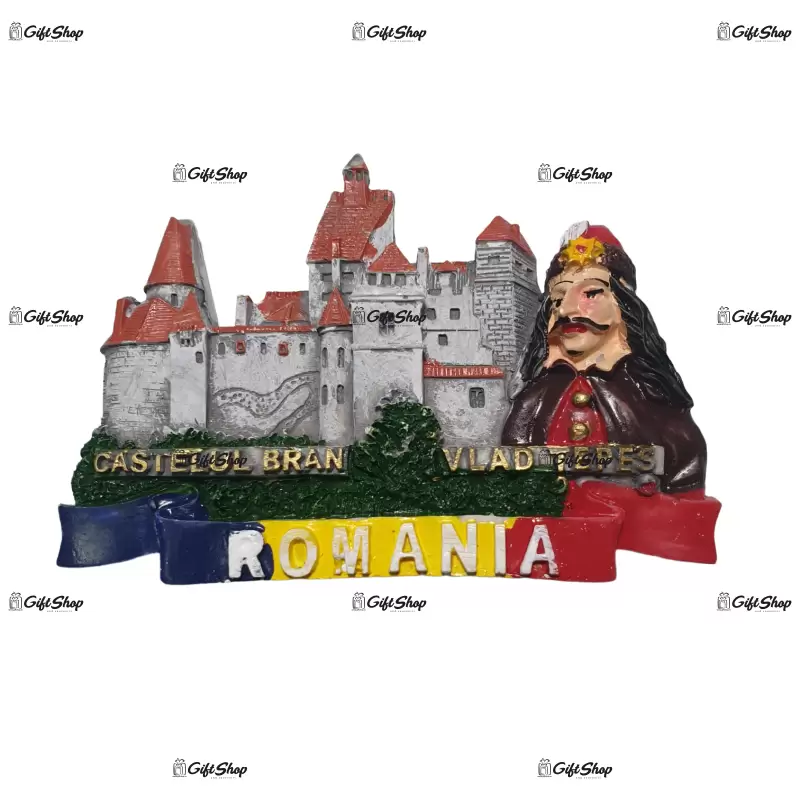 Magnet din rasina, castelul bran, vlad tepes